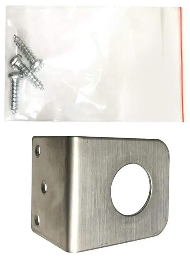 Alt view image 5 of 6 - RB100N Heavy Duty Universal 34 NMO Drill and Bracket Mount Kit Includes 20 of RG58AU Cable with a PL259 Connector Includes Rain Cap