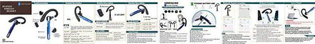Alt view image 7 of 7 - Bluetooth Headset V42 Wireless Bluetooth Earpiece HandsFree Earphones with Noise Cancellation Mic for DrivingBusinessOfficeHome Compatible with iPhone and Android Cell Phones