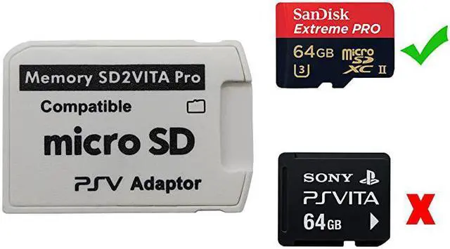 Alt view image 3 of 7 - Ultimate Version SD2Vita 50 Memory Card Adapter PS Vita PSVSD Micro SD Adapter PSV 10002000 PSTV FW 360 HENkaku Enso System