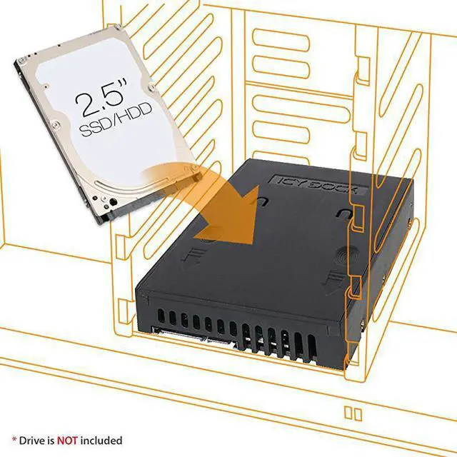 Main image of 25 to 35 ToolLess Drive Adapter Converter Bracket Mounting Frame Tray for 5795125mm 25 inch HDDSSD with SATA III Interface EZConvert MB882SP1S1B