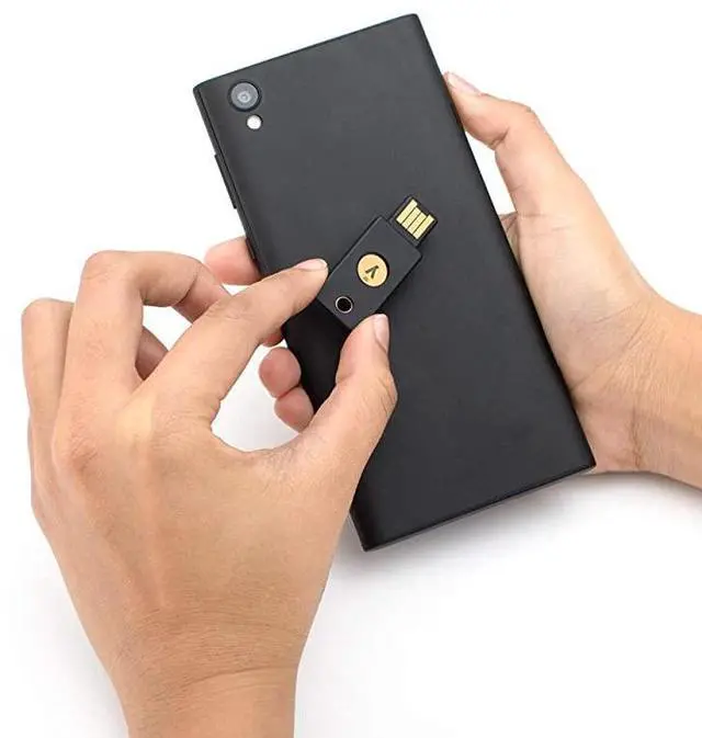 Alt view image 3 of 5 - YubiKey 5 NFC Two Factor Authentication USB and NFC Security Key Fits USBA Ports and Works with Supported NFC Mobile Devices Protect Your Online Accounts with More Than a Password