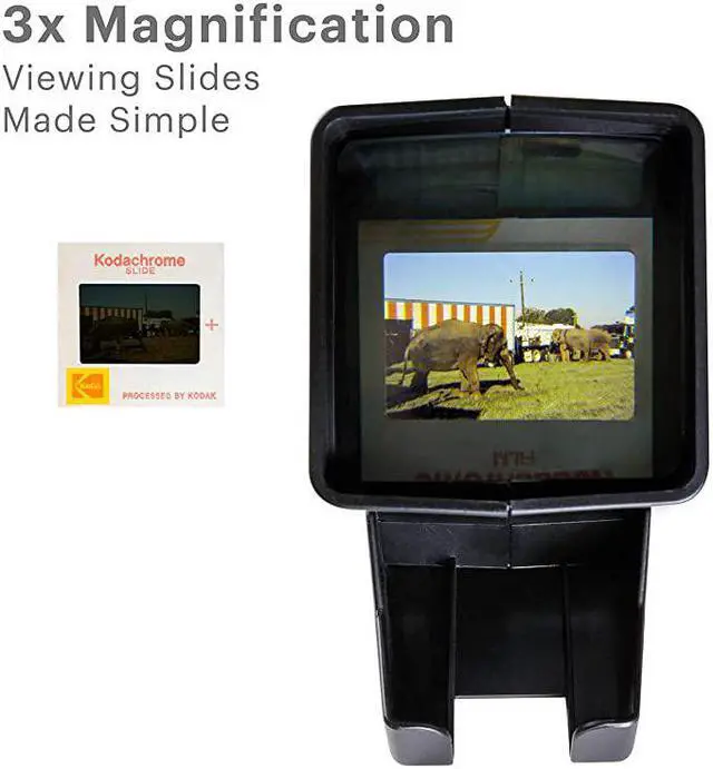 Alt view image 2 of 7 - 35mm Slide and Film Viewer Battery Operation 3X Magnification LED Lighted Viewing for 35mm Slides Film Negatives