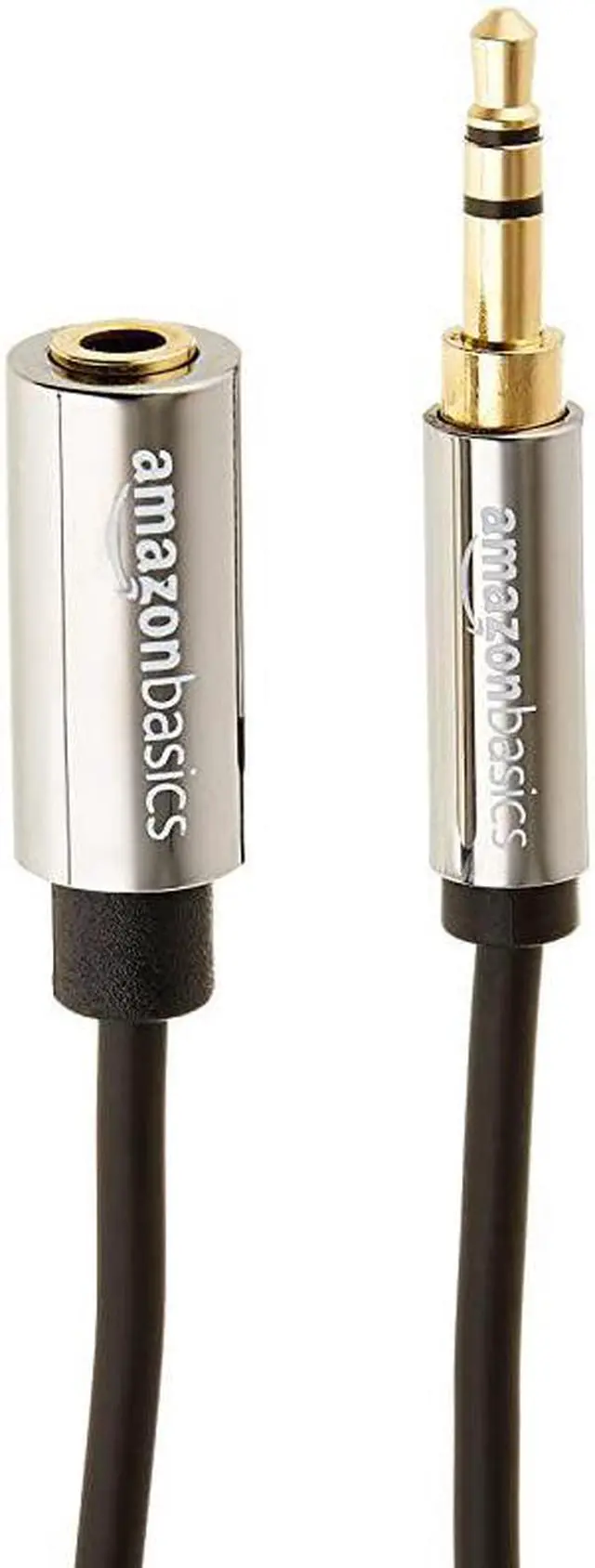 Alt view image 3 of 6 - Basics 35mm Male to Female Stereo Audio Extension Adapter Cable 25 Feet