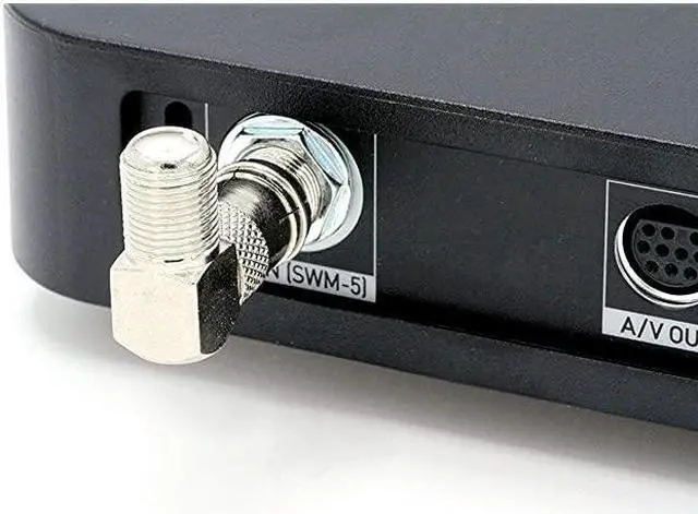 Alt view image 7 of 7 - Coaxial Cable Right Angle Connector | 100 Pack | for Tight Corners and Flat Panel TV Mounting 90 Degree F Type Adapter for Coax Cable and Wall Plates