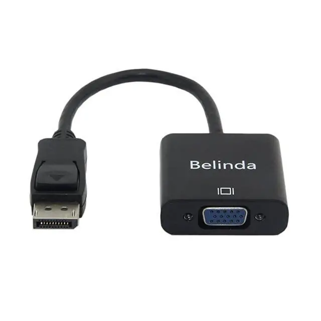 Alt view image 4 of 5 - DisplayPort Display Port DP Male to VGA Female Cable Adapter Converter Black Male to Female for DisplayPort Enabled Desktops to Connect to VGA Displays for PC