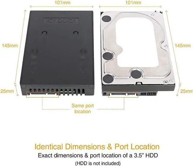 Alt view image 2 of 7 - 25 to 35 ToolLess Drive Adapter Converter Bracket Mounting Frame Tray for 5795125mm 25 inch HDDSSD with SATA III Interface EZConvert MB882SP1S1B