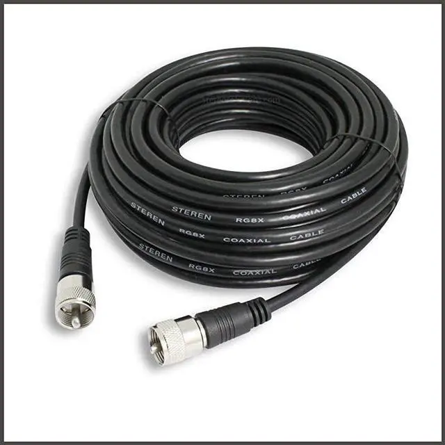 Main image of Coax Cable Connector Coaxial Cable Connector Antenna Cable RG8X Coax Connector Coaxial Cable 50 Ft RG8X Coaxial Cable UHF Antenna Cable Male To Male Cable 152 M  205750