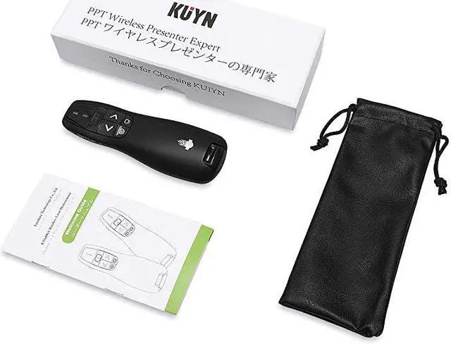Alt view image 7 of 7 - Clicker Remote Laser Pointer Wireless USB Presenter Slideshow PowerPoint Clicker Compatible with Win10MAC Support PPTKeynoteGoogle Slides K100B