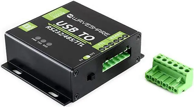 Alt view image 3 of 7 - USB to RS232 RS485 TTL Industrial Isolated Converter with Original FT232RL Embedded Protection Circuits and Aluminium Alloy Enclosure for Industrial Control Equipments