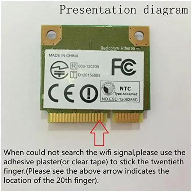 Alt view image 6 of 6 - AR9485 Wireless Wlan Wifi 150M 80211bgn Mini Pcie Card SPS 675794001
