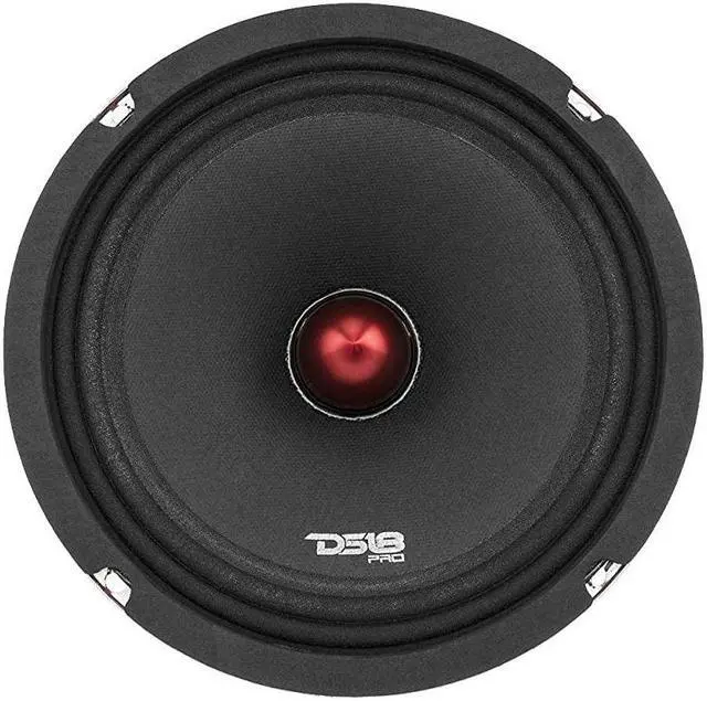 Main image of PROX84BM Loudspeaker 8 Midrange Red Aluminum Bullet 550W Max 275W RMS 4 Ohms Premium Quality Audio Door Speakers for Car or Truck Stereo Sound System 1 Speaker