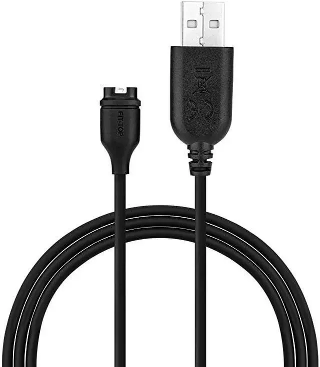 Alt view image 4 of 5 - for Garmin Instinct Charger2PACK Charging Clip Sync Data Cable and 2Pcs HD Tempered Glass Screen Protector and 8Pcs Charger Port Protector for Garmin Instinct Smart Watch