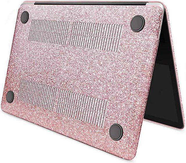MacBook Air 13 Inch Case 2020 2019 2018 Release A2337 M1 A2179 A1932 with  Touch ID, Glitter Bling Smooth Leather Laptop Hard Shell Cover with  Keyboard Cover, Apple MacBook Air 2020 Case Retina 