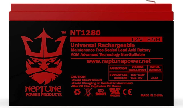 Main image of Neptune Replacement for Verizon Goldtop GT1280-HG 12v 8ah F2