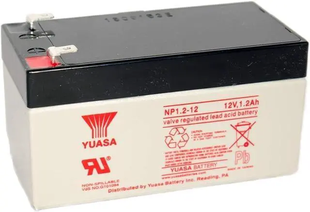 Main image of Yuasa NP1.2-12 12V/1.2AH Sealed Lead Acid Battery with F1 Terminal