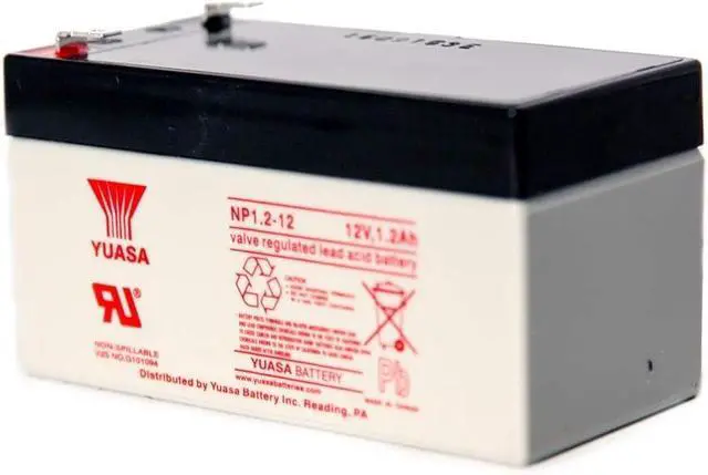 Alt view image 2 of 3 - Yuasa NP1.2-12 12V/1.2AH Sealed Lead Acid Battery with F1 Terminal