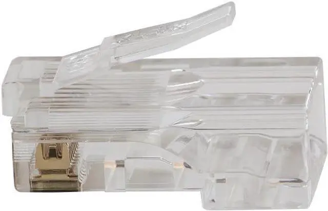 Alt view image 7 of 7 - Klein Tools VDV826-763 Pass-Thru Modular Data Plug, RJ45 CAT6, Gold Plated, Pass Through Connectors 200-Pack