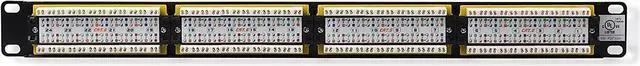 Alt view image 3 of 7 - Cable Matters 1 Pack UL Listed Rackmount or Wall Mount 24 Port Network Patch Panel (Cat6 Patch Panel / RJ45 Patch Panel) & 5-Color Combo Snagless Short Cat 6 Ethernet Cable 5 ft