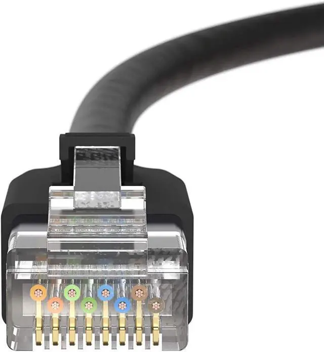 Alt view image 5 of 5 - InstallerParts Ethernet Cable CAT8 Cable 35 FT - Black - Professional Series - 40Gigabit/Sec Network/High Speed Internet Cable for Router, Modem,Gaming/2000 MHZ, 24AWG