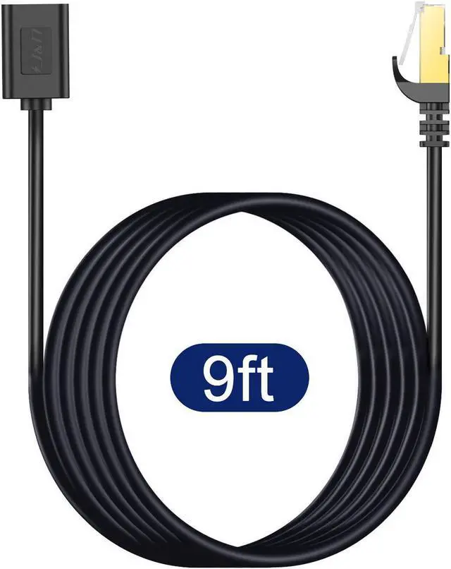 Alt view image 7 of 7 - J&D Ethernet Extension Cable, Cat 6 Ethernet Extender Cable Adapter (9 Feet) Support Cat6 / Cat5e / Cat5 Standards, RJ45 Cords Shielded Male to Female