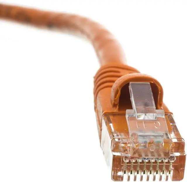 Alt view image 4 of 7 - CableWholesale 35-Feet CAT5E, UTP Cables with Molded Boot, 350MHz, Orange (10X6-03135)
