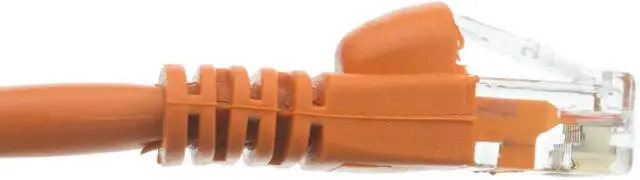 Alt view image 3 of 7 - CableWholesale 35-Feet CAT5E, UTP Cables with Molded Boot, 350MHz, Orange (10X6-03135)
