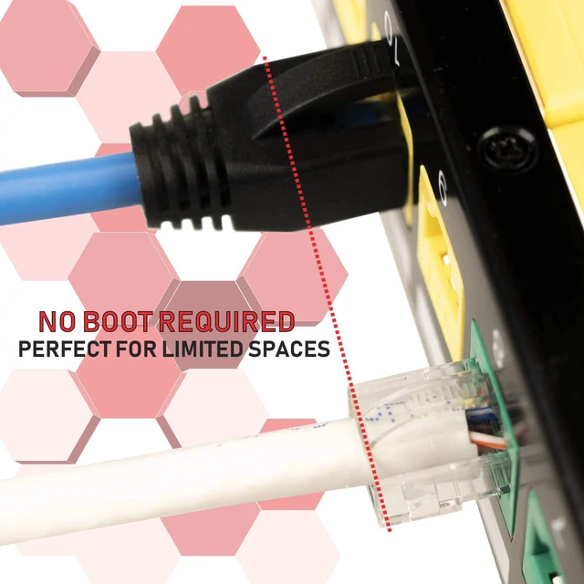 Alt view image 6 of 7 - LINKUP - Snagless RJ45 Cat6 UTP Connectors EZ Pass Through Ends
