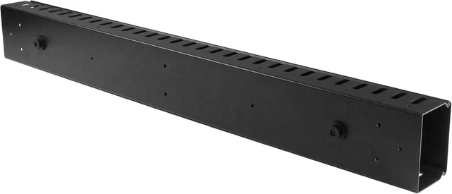 Alt view image 6 of 6 - 3ft (1m) Vertical Cable Management Duct with Cover 0U Open Slot Finger Duct Wire Raceway for 19 Inch Server Rack, Slotted Cord Channel (CMVER20UF)