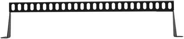 Alt view image 3 of 5 - Navepoint 1U Horizontal 19-Inch Rack Mount Cable Management Bracket Cross Bar Panel Black