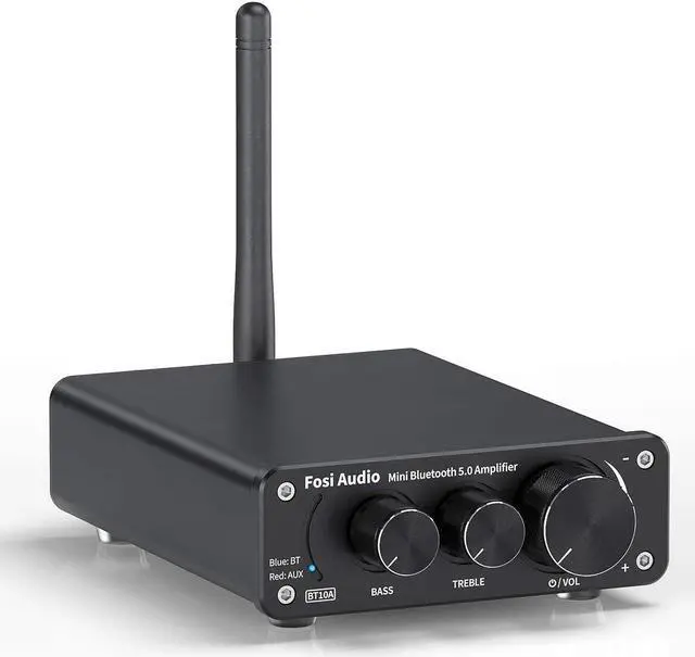 Main image of Fosi Audio BT10A Bluetooth 5.0 Stereo Audio Amplifier Receiver 2 Channel Class D Mini Hi-Fi Integrated Amp for Home Passive Speakers 50W x 2 TPA3116