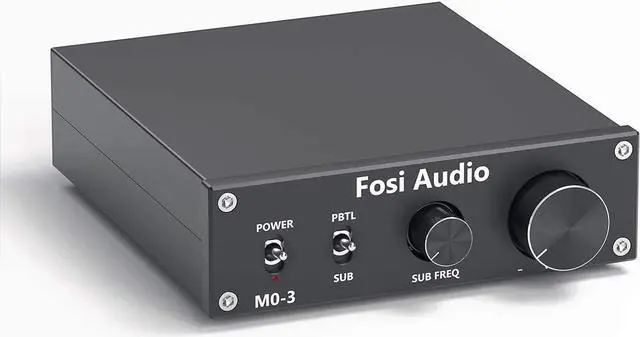 Main image of Fosi Audio M03 200 Watt TPA3255 Subwoofer Amplifier Mini Mono Channel Audio Power Amp for Home Theater Full-Frequency and SUB Bass Switchable with 32V/5A Power Supply