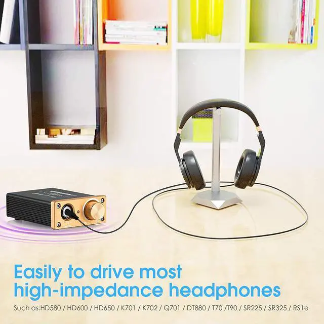 Alt view image 2 of 7 - South City Mall U3 Mini Class A Headphone Amplifier HiFi Desktop Home Stereo Amp DC5V