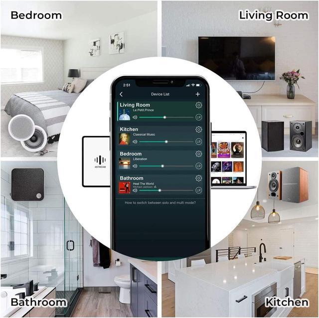 Alt view image 5 of 7 - Arylic S10 WiFi & Bluetooth 5.0 preamplifier/Audio Receiver, Wireless multiroom/multizone Home Stereo Music Receiver Circuit Module with AirplaySpotify Connect and Remote Control for DIY Speakers