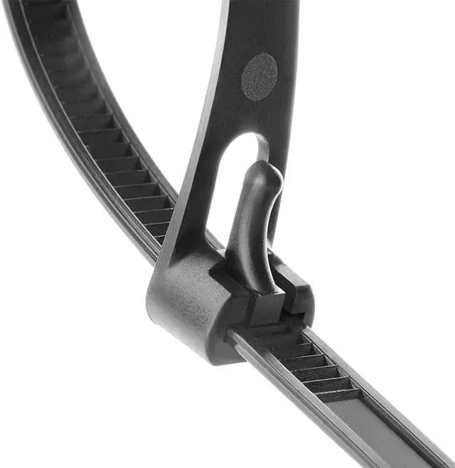 Main image of Releasable Reusable Zip Ties 12 Inch Heavy Duty Zip Tie Thick Black Cable Ties Reusable 100 Pack 50lb Tensile Strength Nylon Cable Wire Ties for Multi-Purpose Use Indoor And Outdoor Plastic Tie Wire