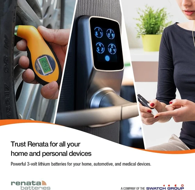 Alt view image 7 of 7 - Renata CR2430 Lithium Coin Batteries 3V Blister Card Packaged For Peg Hook Durable (5 Pack)