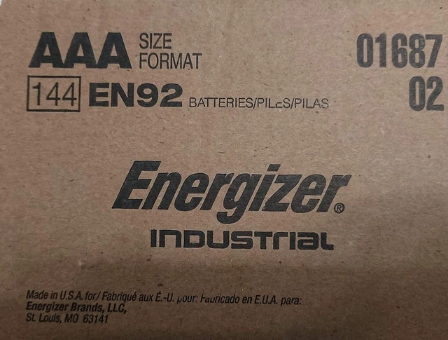 Main image of Industrial Alkaline Bid Battery, AAA, 1.5-Volt