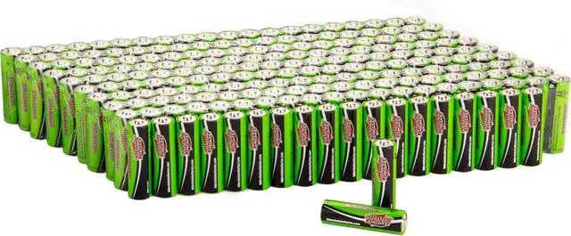 Main image of Interstate Batteries AA Alkaline Battery (200 Pack) All-Purpose 1.5V High Performance Battery - Workaholic (DRY7001)