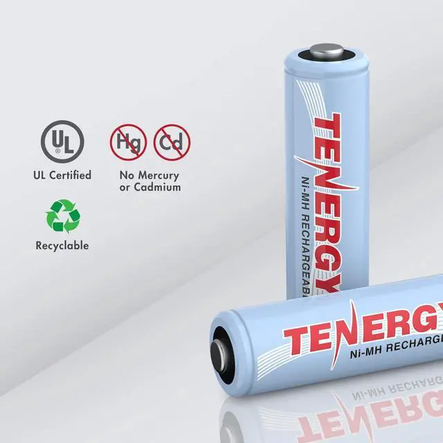 Alt view image 7 of 7 - Tenergy AA Rechargeable Battery, High Capacity 2500mAh NiMH AA Battery, 1.2V Double A Batteries, 12 Pack