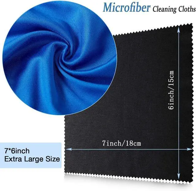 Alt view image 2 of 7 - Frienda 50 Pcs Microfiber Cleaning Cloth for Glasses 6x7 Inch Lens Eyeglasses Cleaning Cloth Sunglasses Electronics Glasses Optical Cleaner Wipes Bulk for Camera Lens Eyeglass Screen(Assorted Colors)