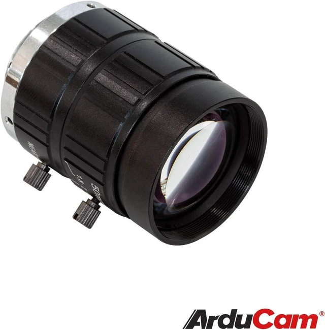 Alt view image 2 of 6 - Telephoto C-Mount Lens for Raspberry Pi HQ Camera, 50mm Focal Length with Manual Focus and Adjustable Aperture, Industrial Telephoto Lens