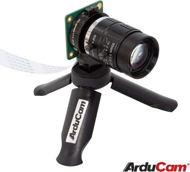 Alt view image 4 of 6 - Telephoto C-Mount Lens for Raspberry Pi HQ Camera, 50mm Focal Length with Manual Focus and Adjustable Aperture, Industrial Telephoto Lens