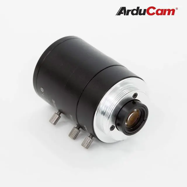 Alt view image 3 of 6 - 4-12mm Varifocal C-Mount Lens for Raspberry Pi HQ Camera, with C-CS Adapter, Industrial Telephoto Lens