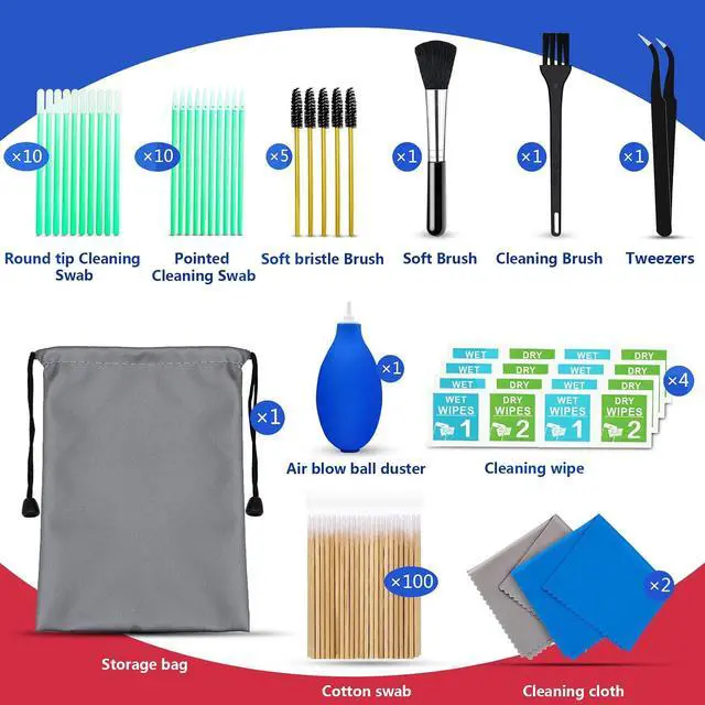 Alt view image 2 of 7 - Cleaning Kit for iPhone, Cleaning Tool for Phone Charging Port Speaker | Electronic Cleaning kit Compatible with iPhone Airpods Earbuds Camera USB C Lightning Port ipad (140PCS)