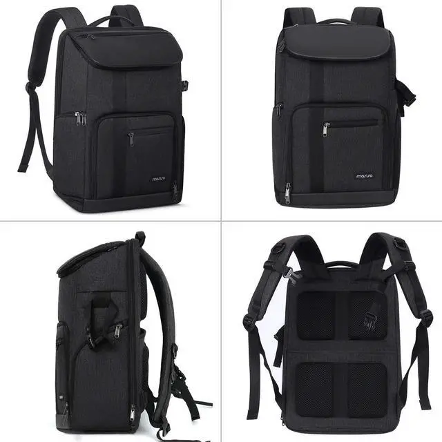 Alt view image 6 of 7 - Camera Backpack, DSLR/SLR/Mirrorless Large Men/Women Photography Camera Bag Case with 17.3 inch Laptop Compartment&Tripod Holder&Rain Cover Compatible with Canon/Nikon/Fuji/Laptop, Space Gray