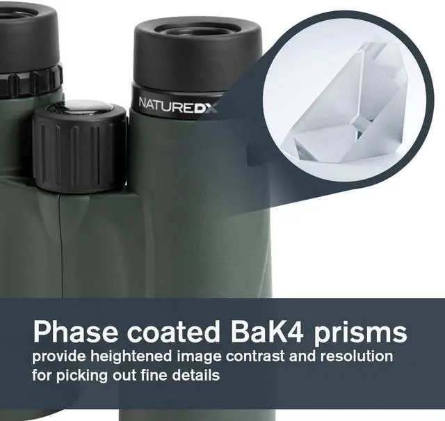 Alt view image 4 of 7 - Celestron  Nature DX 8x42 Binoculars  Outdoor and Birding Binocular  Fully Multi-Coated with BaK-4 Prisms  Rubber Armored  Fog & Waterproof Binoculars  Top Pick Optics