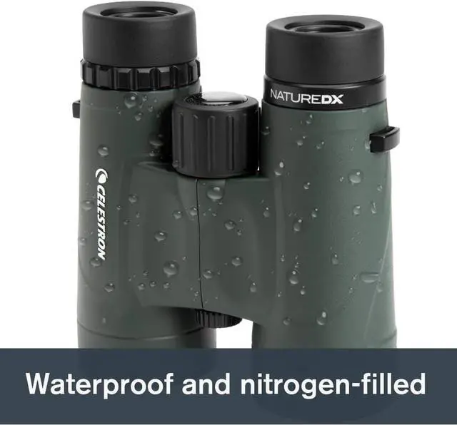 Alt view image 5 of 7 - Celestron  Nature DX 8x42 Binoculars  Outdoor and Birding Binocular  Fully Multi-Coated with BaK-4 Prisms  Rubber Armored  Fog & Waterproof Binoculars  Top Pick Optics