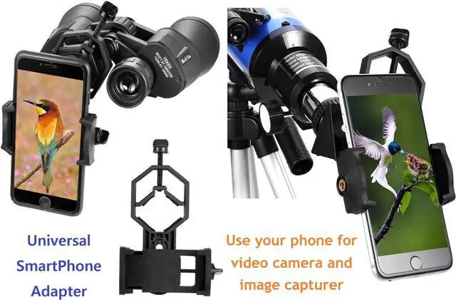 Alt view image 3 of 6 - Travel Telescope with Backpack - 70mm Refractor Telescope & 10X50 HD Binoculars Bak4 Prism FMC Lens for Moon Viewing Bird Watching Sightseeing