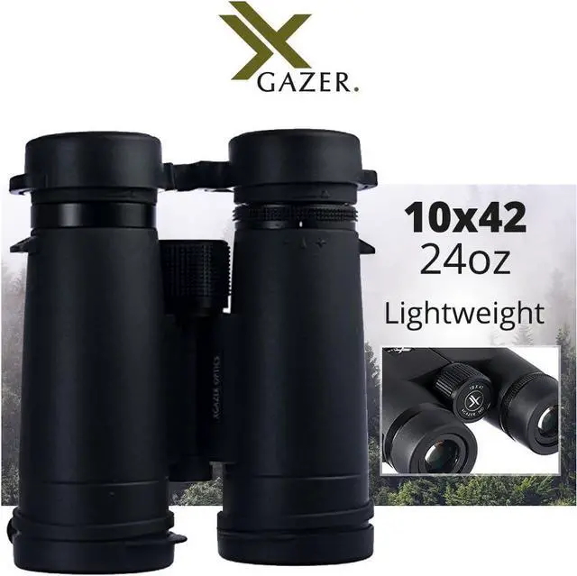 Alt view image 2 of 5 - Xgazer Optics 10x42 Ultra HD Certvision Binoculars, Anti-Reflective Lenses Waterproof, Fogproof, Rainproof | Hunting, Safari, Birding, Bird Watching, Sporting Events | Incl. Strap, Hard Case, Covers