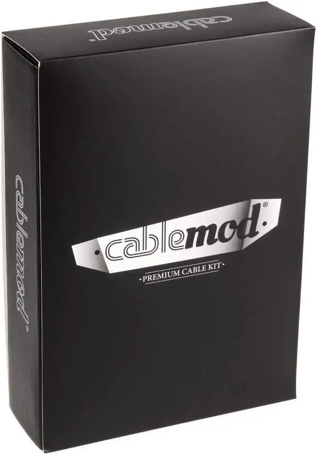 Alt view image 3 of 3 - CableMod E-Series Classic ModFlex Sleeved Cable Kit for EVGA G5 / G3 / G2 / P2 / T2 (Black + White)