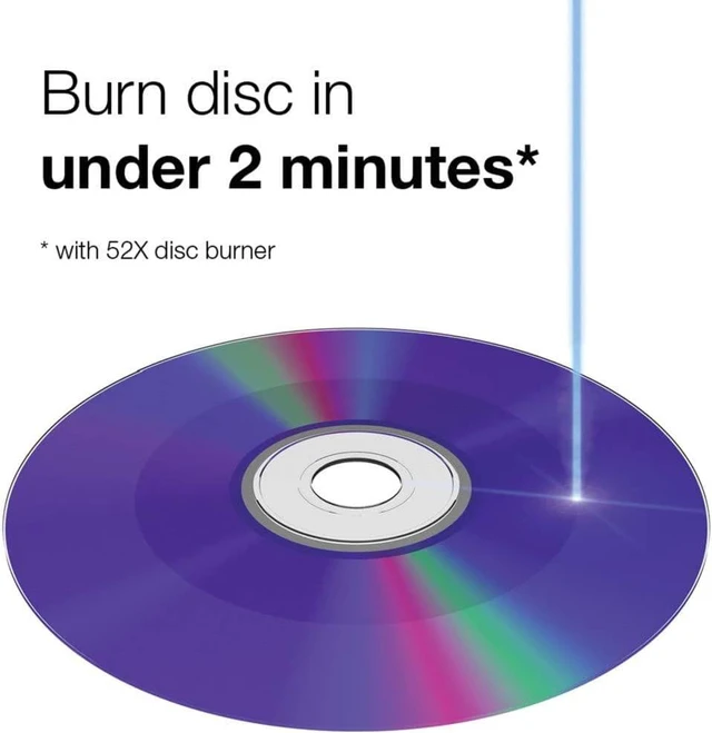 Alt view image 5 of 7 - Verbatim CD-R 700MB 80 Minute 52x Recordable Disc - 100 Pack Spindle (FFP)